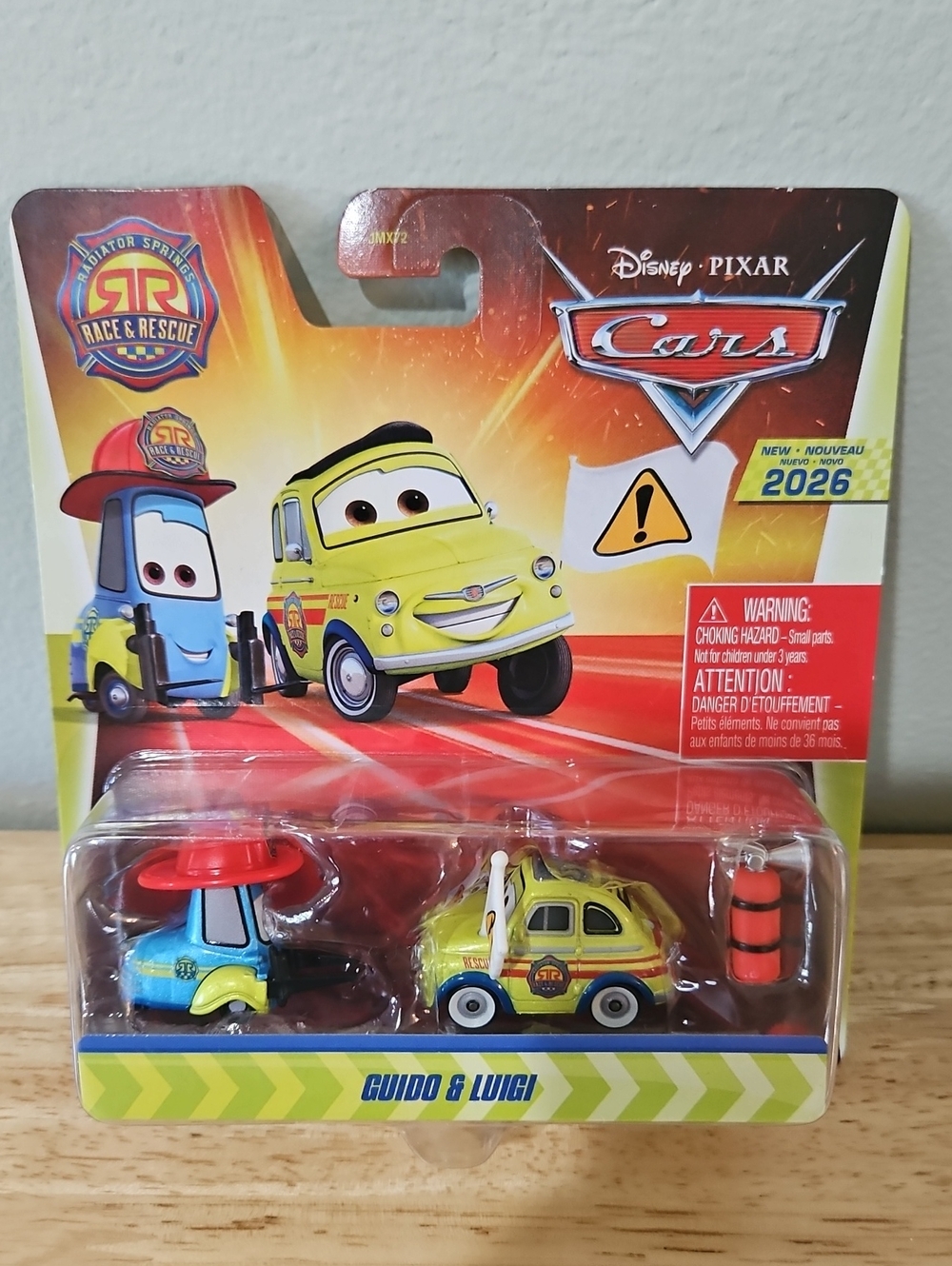 Disney Pixar Cars 2026 Race & Rescue Guido & Luigi Diecast NIP